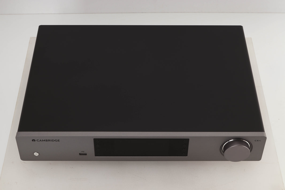 Top view of a used Cambridge Audio CXN V2 Streamer in Lunar Grey finish