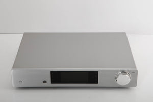 Front view of a used Cambridge Audio CXN V2 Streamer in a silver finish