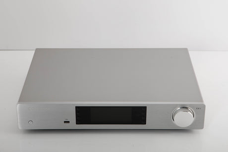Front view of a used Cambridge Audio CXN V2 Streamer in a silver finish