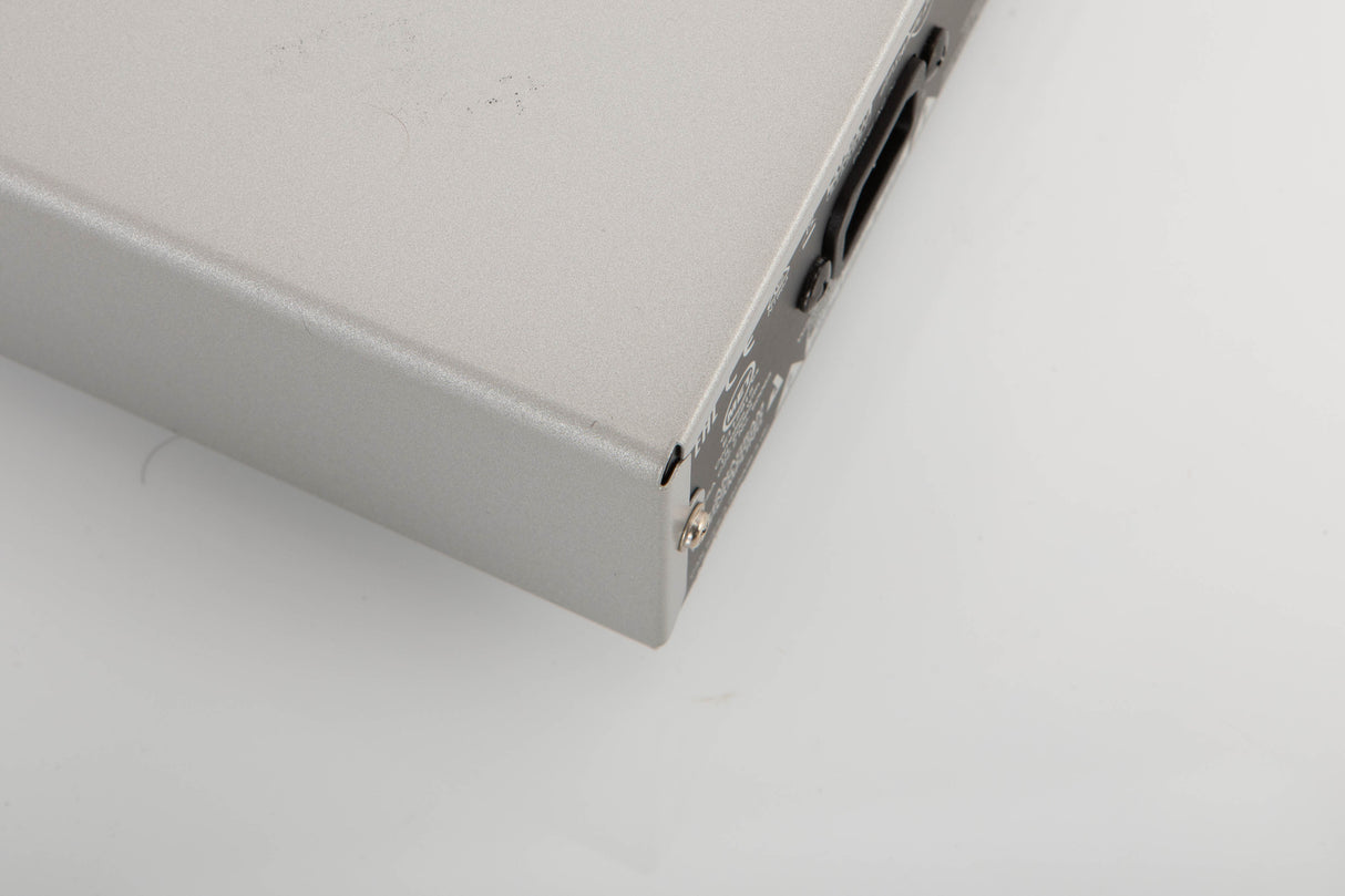 Rear right corner of a used Cambridge Audio CXN V2 Streamer in a silver finish