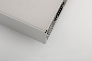 Rear right corner of a used Cambridge Audio CXN V2 Streamer in a silver finish