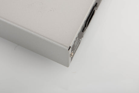 Rear right corner of a used Cambridge Audio CXN V2 Streamer in a silver finish