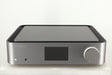 Front view of a used Cambridge Audio Edge NQ Network Pre Amplifier in a grey finish