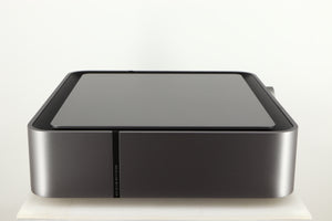 Left side view of a used Cambridge Audio Edge NQ Network Pre Amplifier in a grey finish