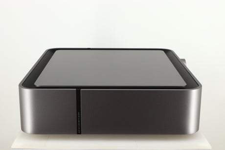 Left side view of a used Cambridge Audio Edge NQ Network Pre Amplifier in a grey finish