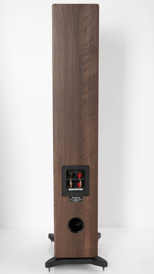 Rear view of a used Cambridge Audio Sirocco S70 Floorstanding Speaker in a Dark Oak finish