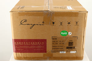 Box for a used Cayin HA-6A Headphone Amplifier in a black finish