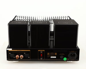 Rear view of a used Cayin HA-6A Headphone Amplifier in a black finish showing Mains Input