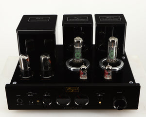 Top of a used Cayin HA-6A Headphone Amplifier in a black finish