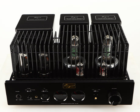 Top of a used Cayin HA-6A Headphone Amplifier in a black finish