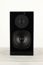 Front view of a Chartwell LS3 Standmount Speaker in Black Gloss finish