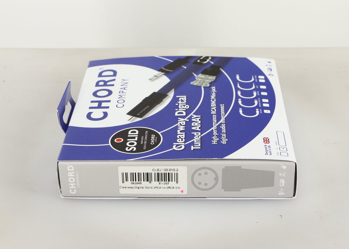 Box for a used Chord Company Clearway Digital Tuned ARAY Interconnect Cable 1.0m