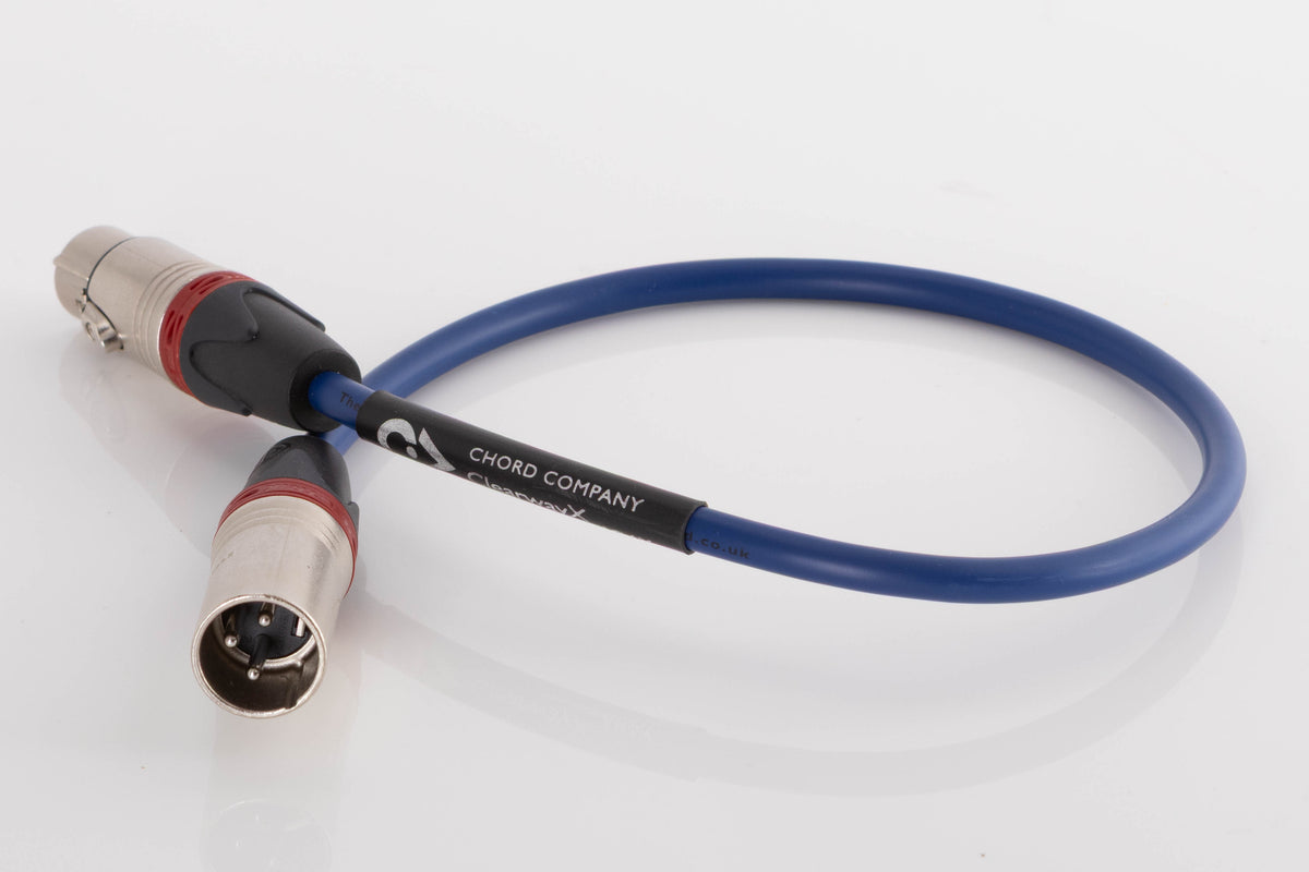 Right side view of a used Chord Company ClearwayX ARAY XLR-XLR Interconnect Cable 0.5m