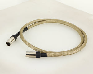 Front right angle of a used Chord Company Epic Interconnect DIN-DIN Interconnect Cable 1.0m