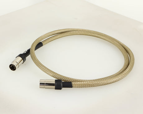 Front right angle of a used Chord Company Epic Interconnect DIN-DIN Interconnect Cable 1.0m