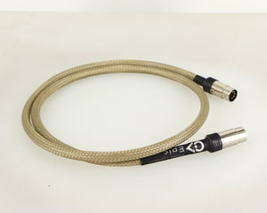 Left side view of a used Chord Company Epic Interconnect DIN-DIN Interconnect Cable 1.0m