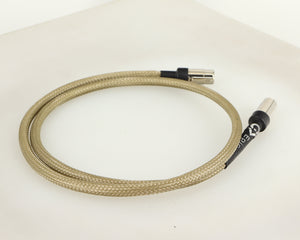 Rear left angle of a used Chord Company Epic Interconnect DIN-DIN Interconnect Cable 1.0m