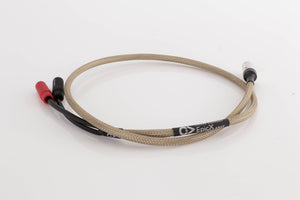 Side view of a used Chord Company Epic X Aray 1.0m 2 RCA - Din Interconnect Cable