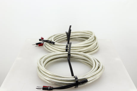 Right side view of some used Chord Company Shawline X Speaker Cables 10M & 7M Pair
