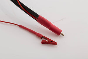 Close up view of a used Chord Company Signature 1.0m RCA-RCA Interconnect with Earth