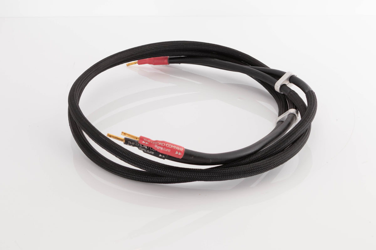 Side view of a used Chord Company Signature 1.5m Speaker Cable 