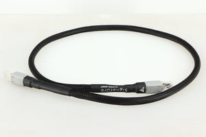 Front view of a used Chord Company Signature Super Aray Digital Streaming Cable 1.0m in a black finish