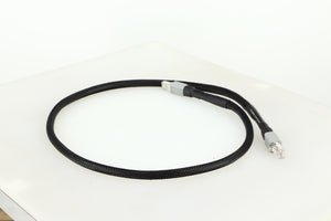 Rear left angle of a used Chord Company Signature Super Aray Digital Streaming Cable 1.0m in a black finish