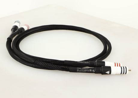 Rear left angle of a used Chord Company Signature Tuned ARAY RCA-RCA Interconnect Cable 1.0m