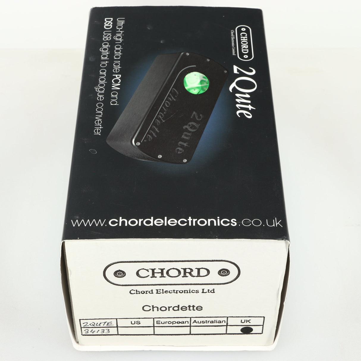 Box for a used Chord electronics 2Qute Chordette Digital Analogue Converter
