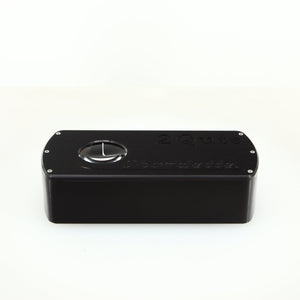 Front view of a used Chord electronics 2Qute Chordette Digital Analogue Converter in a black finish