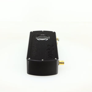 Right side view of a used Chord electronics 2Qute Chordette Digital Analogue Converter in a black finish