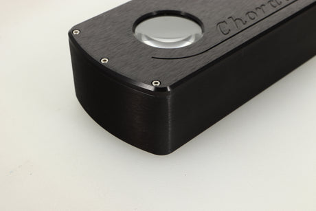 Front left corner view of a used Chord Electronics 2Qute DAC in Black finish 
