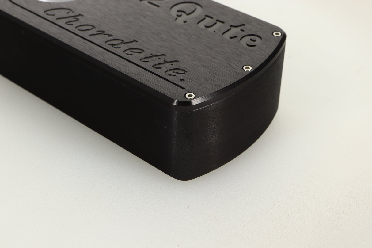 Front right corner view of a used Chord Electronics 2Qute DAC in Black finish 