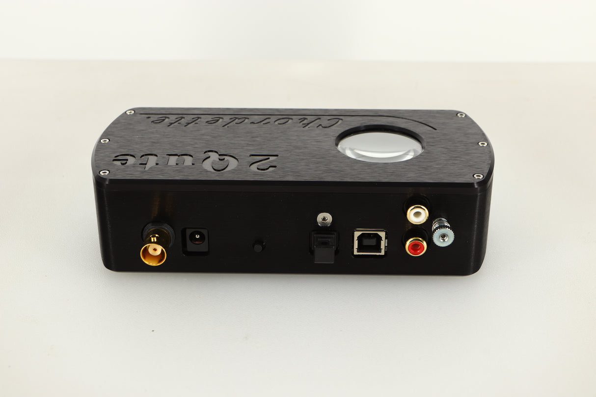 Rear view of a used Chord Electronics 2Qute DAC in Black finish 