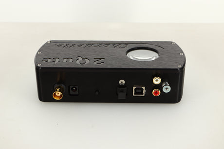 Rear view of a used Chord Electronics 2Qute DAC in Black finish 