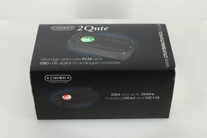 Box of a used Chord Electronics 2Qute Digital Analogue Converter