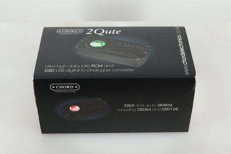 Box of a used Chord Electronics 2Qute Digital Analogue Converter