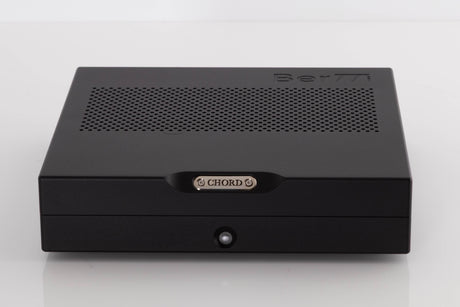 Front view of a used Chord Electronics Bertti Power Amplifier in a Black finish