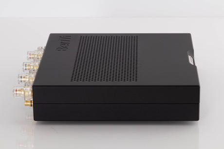 Left side view of a used Chord Electronics Bertti Power Amplifier in a Black finish