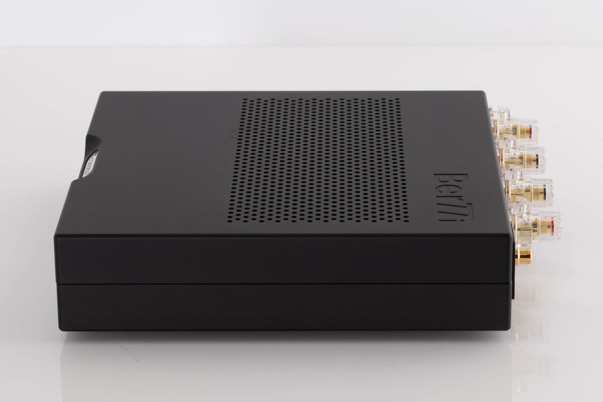 Right side view of a used Chord Electronics Bertti Power Amplifier in a Black finish