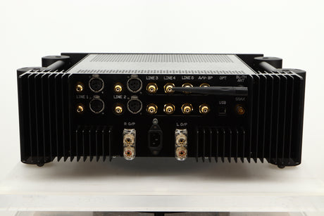 Rear view of a used Chord Electronics CPM2800 MKII Integrated Amplifier in Jett Black finish