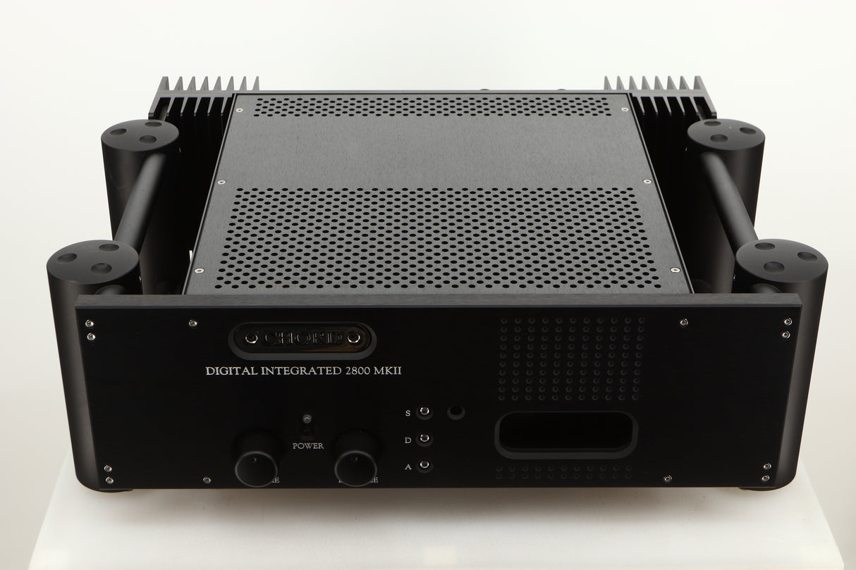 Top view of a used Chord Electronics CPM2800 MKII Integrated Amplifier in Jett Black finish