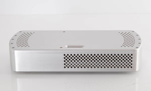 Front view of a used Chord Electronics Etude Power Amplifier in a Silver finish