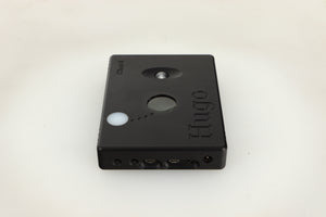 Side view of a used Chord Electronics Hugo DAC / Headphone Amplifier in Black finish