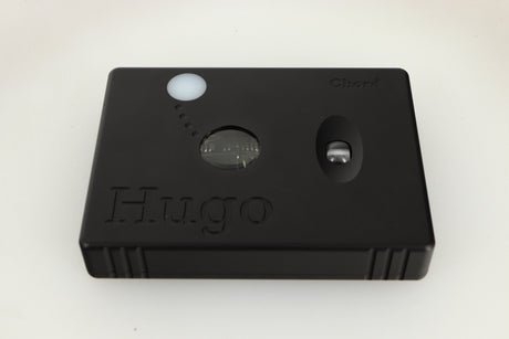 Top view of a used Chord Electronics Hugo DAC / Headphone Amplifier in Black finish