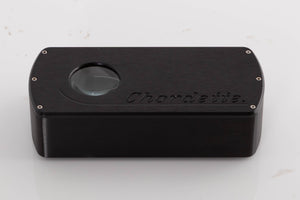 Top of a used Chord Electronics Qute HD Digital Analogue Converter in a Black finish