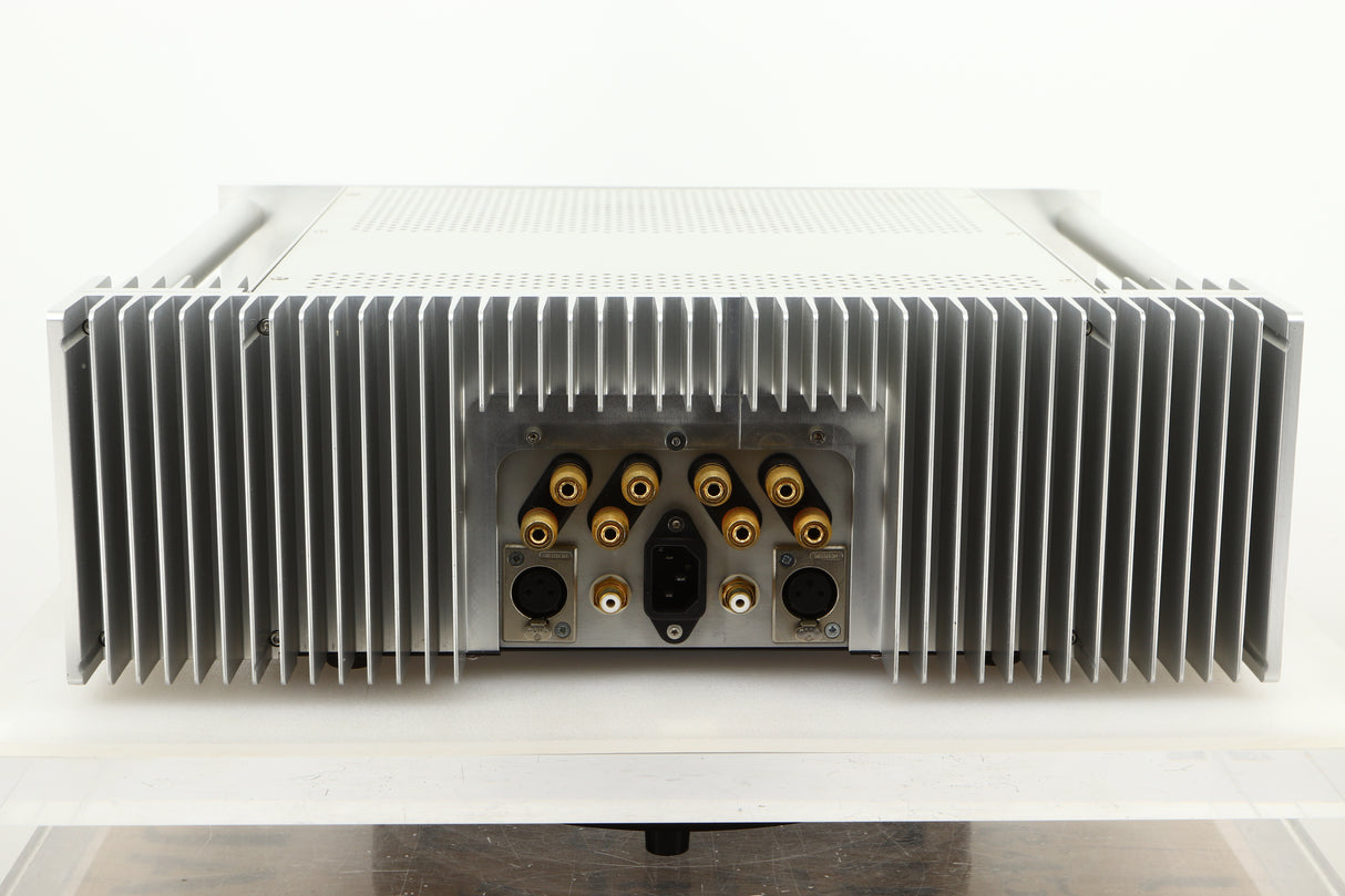 Rear view of a used Chord Electronics SPM1200C Power Amplifier in Silver finish