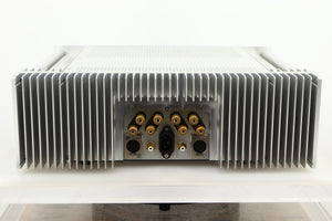 Rear view of a used Chord Electronics SPM1200C Power Amplifier in Silver finish