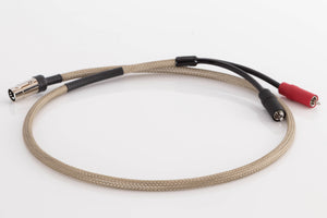 Right side view of a used Chord Epic X 2RCA-DIN 1.0m Interconnect Cable