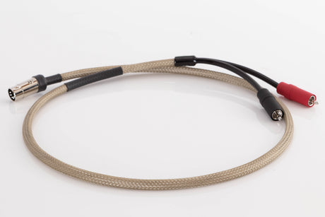 Right side view of a used Chord Epic X 2RCA-DIN 1.0m Interconnect Cable